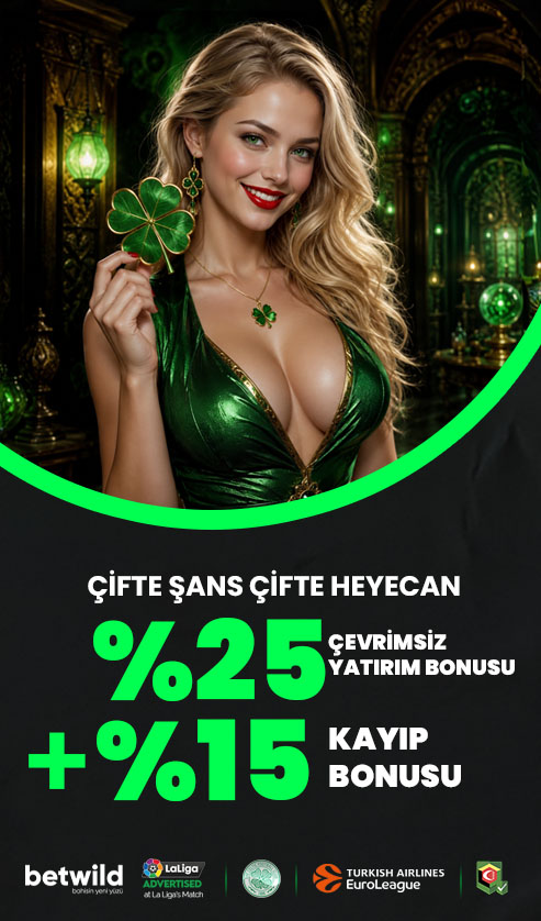 YATIRIMINIZA ÇİFTE ŞANS BONUSU! %25 YATIRIM + %15 KAYIP ÇEVRİMSİZ BONUS!