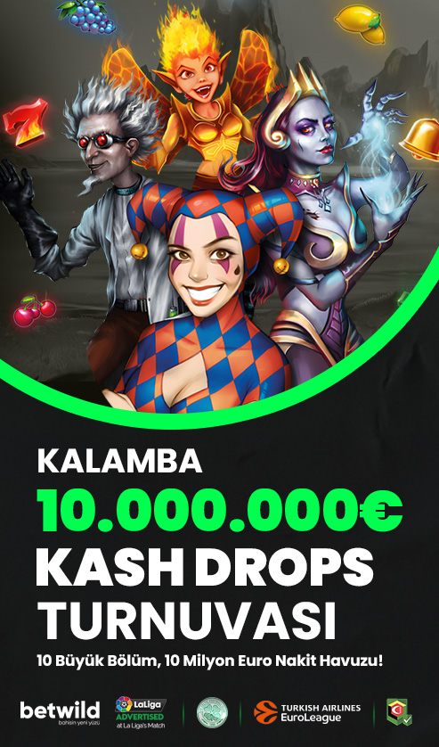 BETWİLD KALAMBA SAĞLAYICISINDAN 10.000.000,00€ KASH DROPS TURNUVASI!!
